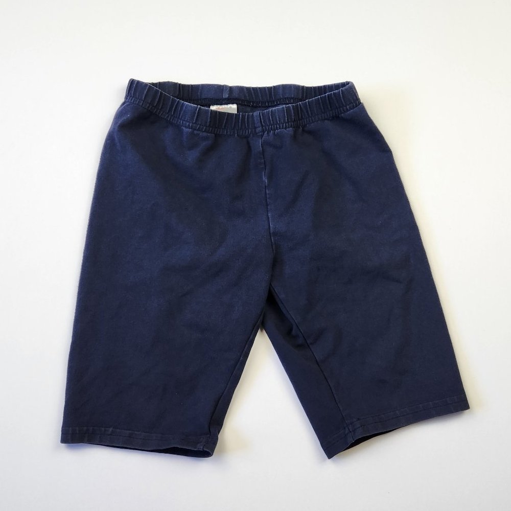 Hanna Andersson Navy Bright Basics Bike Shorts sz 140 cm US 10 Play Condition